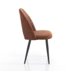 Cadeira de cozinha em couro sintético com efeito envelhecido 4 peças - Renetta Viadurini