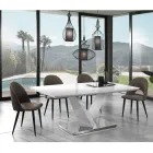 Cadeira de cozinha em couro sintético com efeito envelhecido 4 peças - Renetta Viadurini