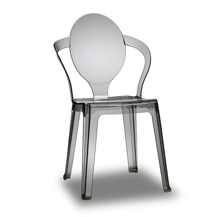 Cadeira Cozinha em Policarbonato Reciclável Fabricado na Itália 4 Peças - Congo Viadurini