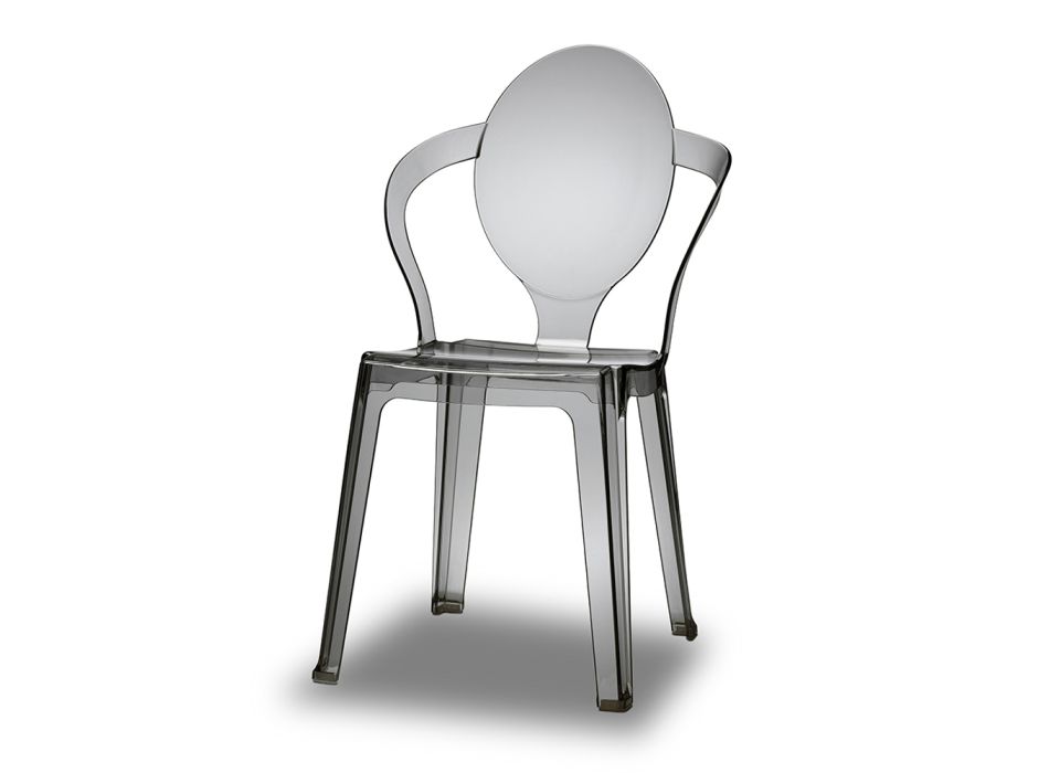 Cadeira Cozinha em Policarbonato Reciclável Fabricado na Itália 4 Peças - Congo Viadurini