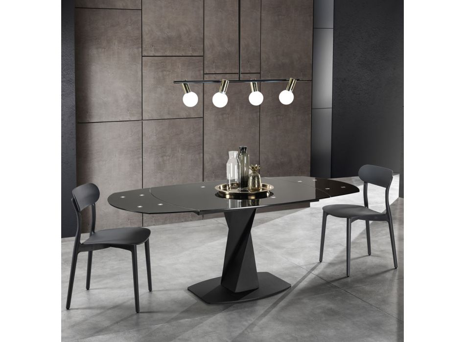 Cadeira de cozinha em polipropileno branco ou cinza fosco 4 peças - Milão Viadurini