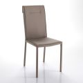 Cadeira de cozinha totalmente estofada em couro sintético de 2 peças - Atenea