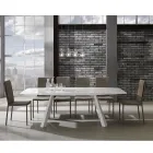 Cadeira de cozinha totalmente estofada em couro sintético de 2 peças - Atenea Viadurini