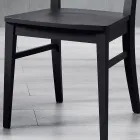 Cadeira de Cozinha Madeira de Faia Maciça Elegante Design Italiano - Rosita Viadurini