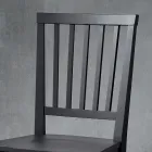 Cadeira de Cozinha Madeira de Faia Maciça Elegante Design Italiano - Rosita Viadurini