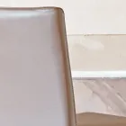 Cadeira de Cozinha Estofada em Couro com Estrutura em Freixo Made in Italy - Sunny Viadurini