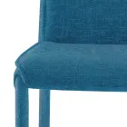 Cadeira de Cozinha Forrada em Tecido Made in Italy 4 Peças - Monnalisa Viadurini