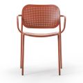 Cadeira de exterior com braços de metal Made in Italy 2 peças - Synergy