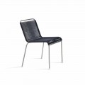 Cadeira Outdoor Design em Aço e Cordão Made in Italy - Madagascar1