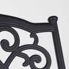 Cadeira empilhável ao ar livre em alumínio branco ou antracite, 4 peças - ode Viadurini