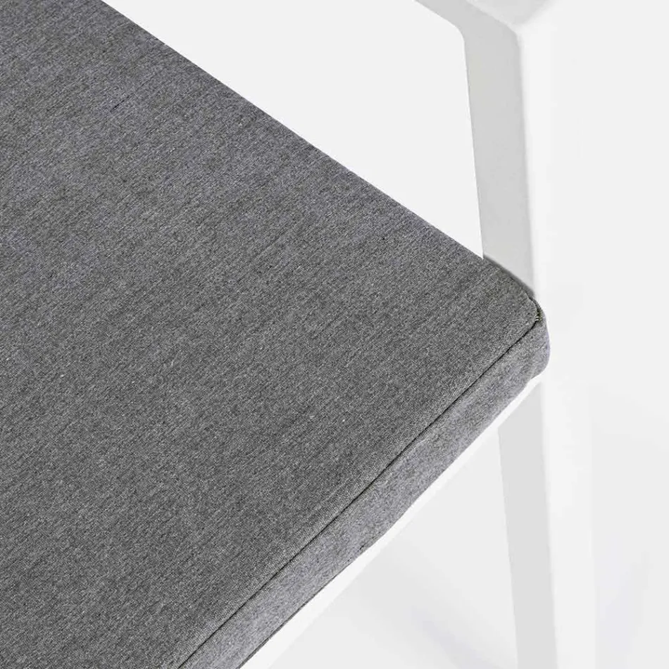 Cadeira de Alumínio Empilhável Homemotion, 4 Peças - Carina Viadurini