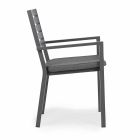 Cadeira de Alumínio Empilhável Homemotion, 4 Peças - Carina Viadurini