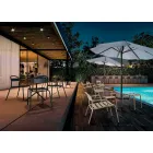 Cadeira empilhável de alumínio para exterior, fabricada na Itália, 2 peças - Shyla Viadurini