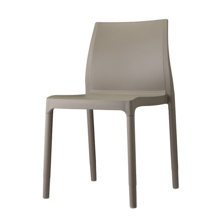 Cadeira empilhável ao ar livre em alumínio made in Italy 6 peças - Colômbia Viadurini