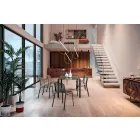 Cadeira empilhável de metal para exterior, fabricada na Itália, 4 peças - Prunella Viadurini