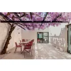 Cadeira empilhável de metal para exterior, fabricada na Itália, 4 peças - Prunella Viadurini