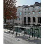 Cadeira empilhável de metal para exterior, fabricada na Itália, 4 peças - Xylia Viadurini