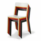 Cadeira empilhável de metal para exterior, fabricada na Itália, 4 peças - Xylia Viadurini