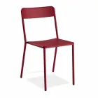 Cadeira empilhável de metal para exterior, fabricada na Itália, 4 peças - Xylia Viadurini