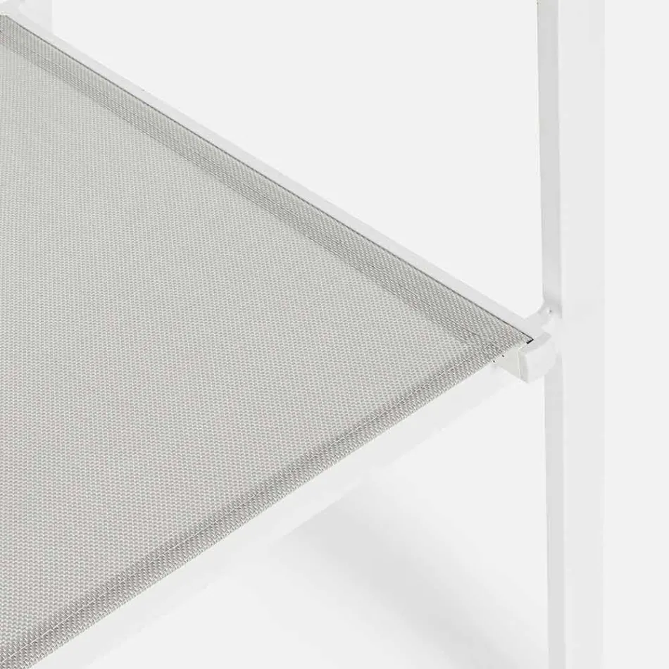 Cadeira de ar livre empilhável em Textilene Homemotion, 6 peças - Narcissa Viadurini