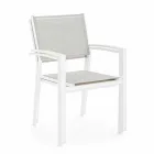 Cadeira de ar livre empilhável em Textilene Homemotion, 6 peças - Narcissa Viadurini