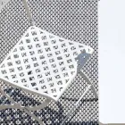 Cadeira dobrável ao ar livre em aço galvanizado fabricado na Itália 2 peças - Selvaggia Viadurini