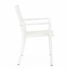 Cadeira de exteriores em alumínio com braços de Homemotion - Casper Design Viadurini