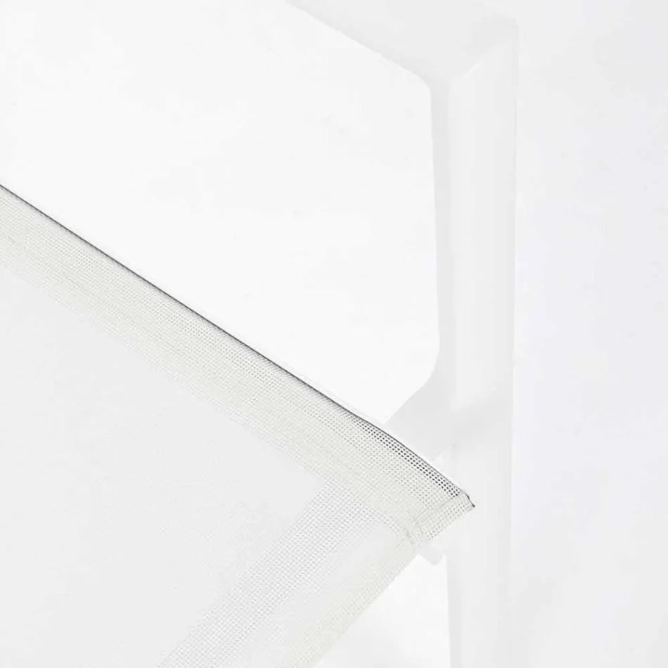 Cadeira de exteriores em alumínio com braços de Homemotion - Casper Design Viadurini