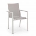 Cadeira de exteriores em alumínio com braços de Homemotion - Casper Design