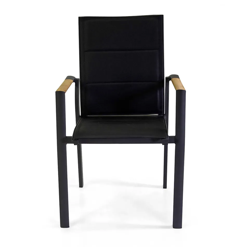 Cadeira de exterior em alumínio com Textilene de dupla camada - Excursion Viadurini