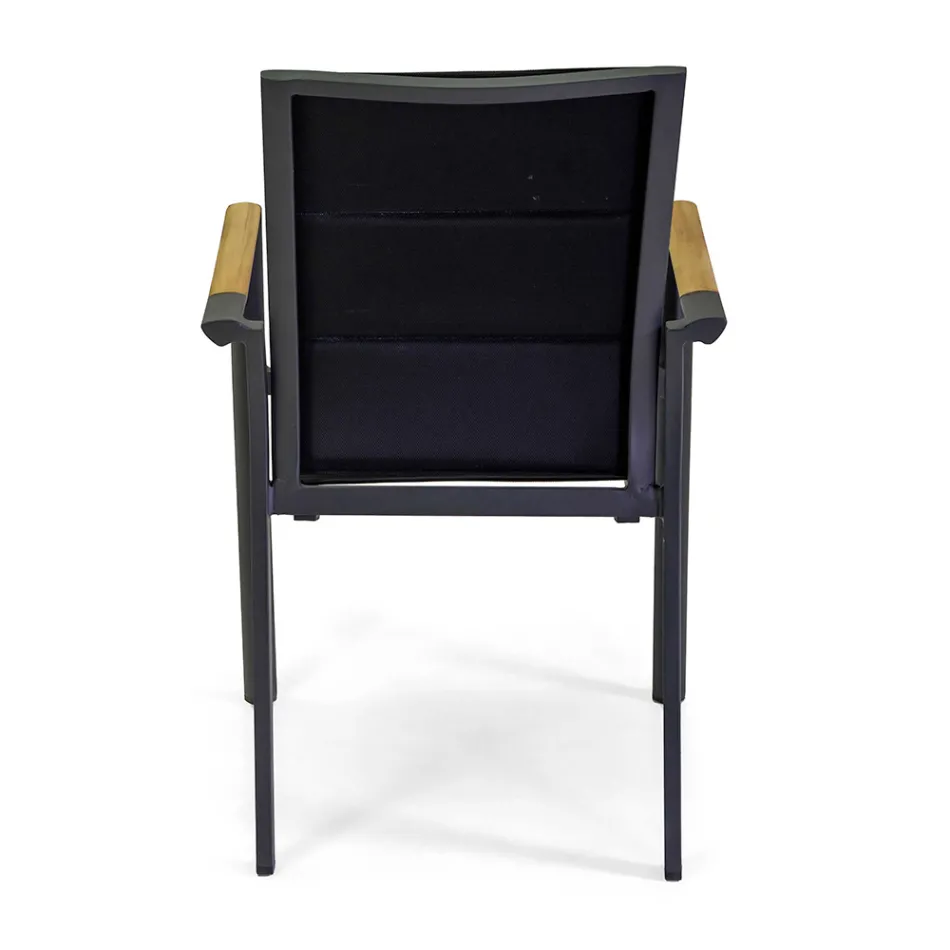 Cadeira de exterior em alumínio com Textilene de dupla camada - Excursion Viadurini