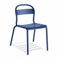 Cadeira empilhável de alumínio para exterior, fabricada na Itália, 4 peças - Ulyssa