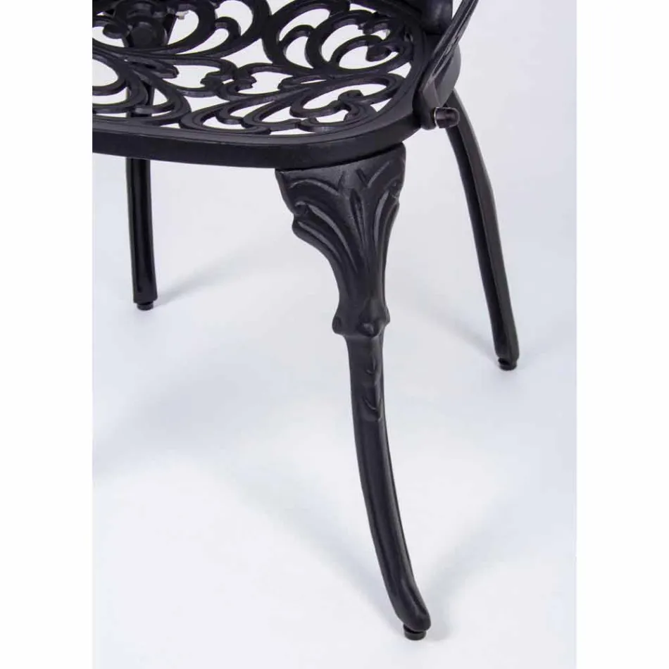 Cadeira Outdoor em Alumínio Pintado com Acabamento Mate, 2 Peças - Casiro Viadurini