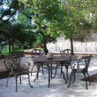 Cadeira Outdoor em Alumínio Pintado com Acabamento Mate, 2 Peças - Casiro Viadurini