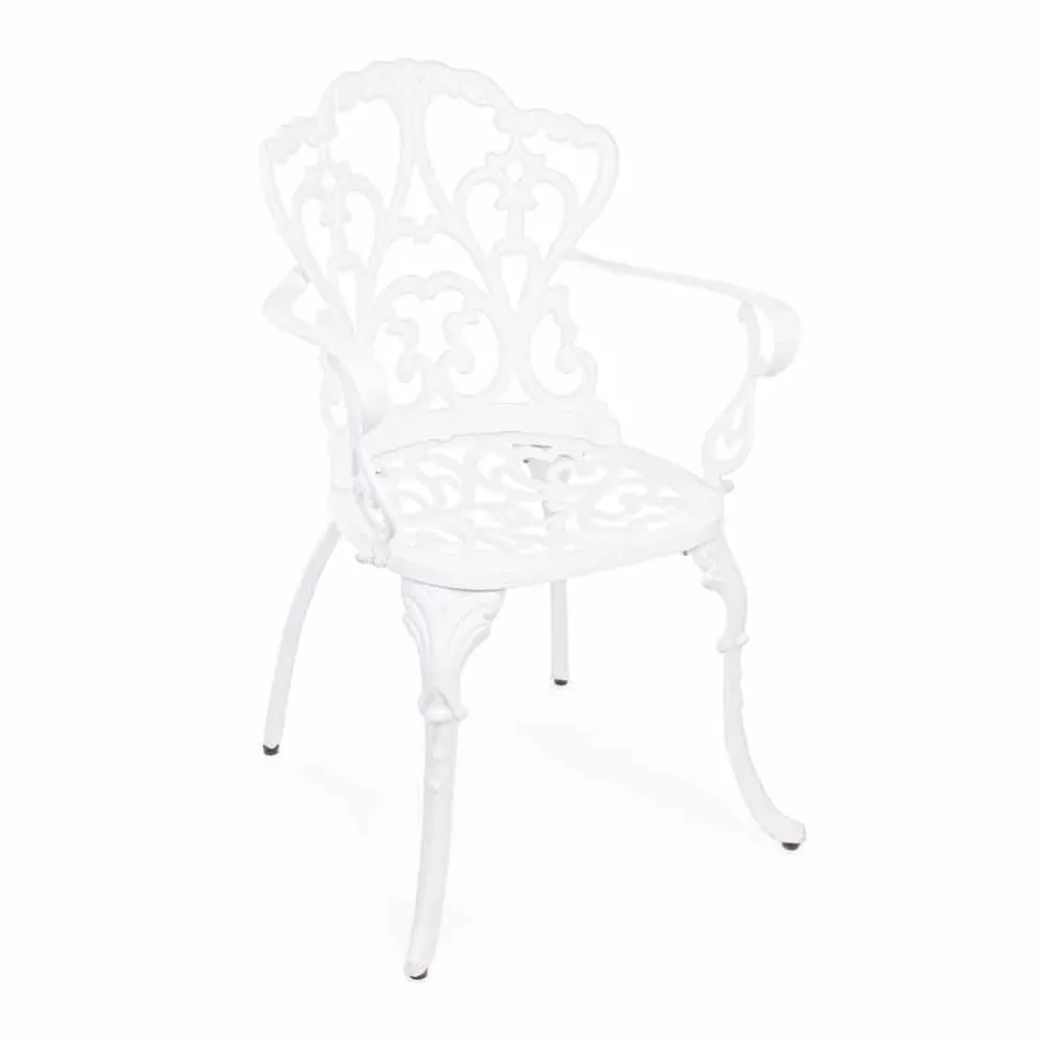 Cadeira Outdoor em Alumínio Pintado com Acabamento Mate, 2 Peças - Casiro Viadurini