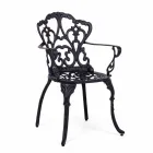 Cadeira Outdoor em Alumínio Pintado com Acabamento Mate, 2 Peças - Casiro Viadurini