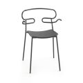 Cadeira Outdoor em Metal e Poliuretano Made in Italy, 2 peças - Trosa