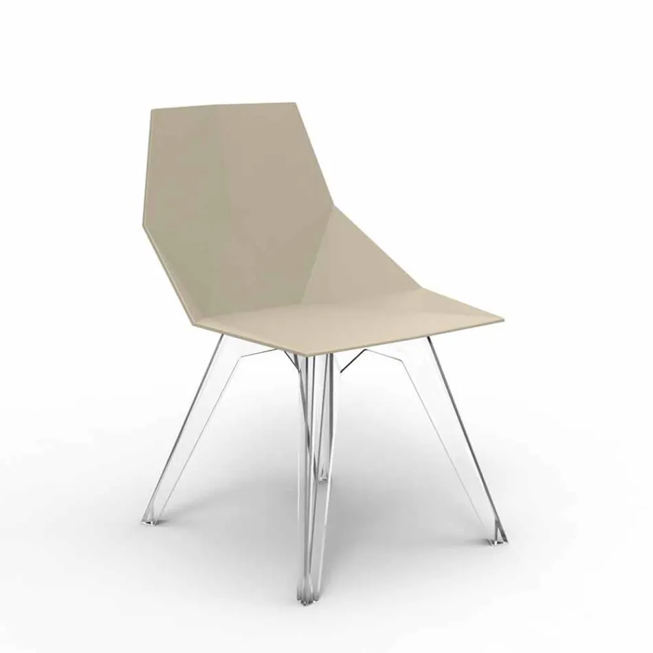 Cadeira de exterior em policarbonato e polipropileno design Faz Vondom Viadurini