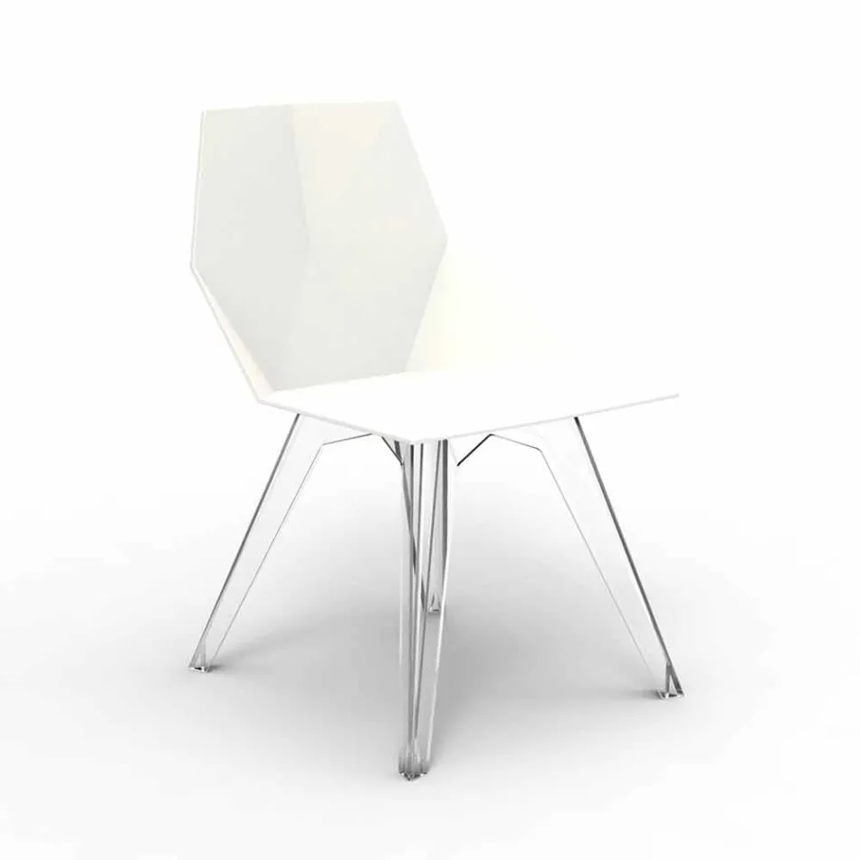 Cadeira de exterior em policarbonato e polipropileno design Faz Vondom Viadurini