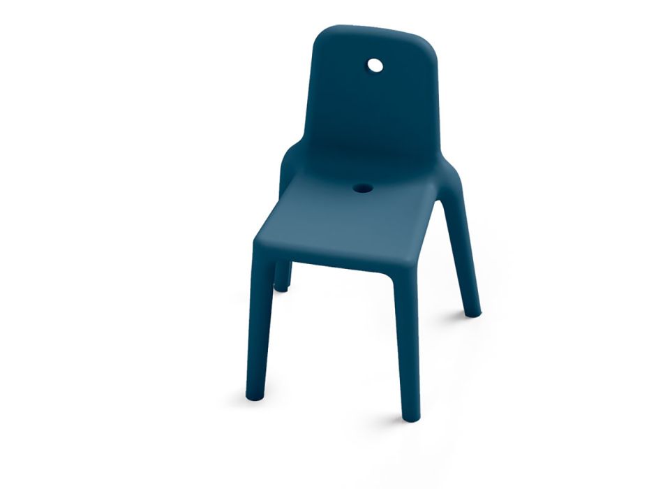 Cadeira Exterior em Polietileno 7 Cores Made in Italy 2 Peças - Ronnie Viadurini