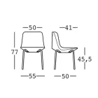 Cadeira Outdoor em Polietileno e Alumínio Made in Italy 2 Peças - Rizia Viadurini