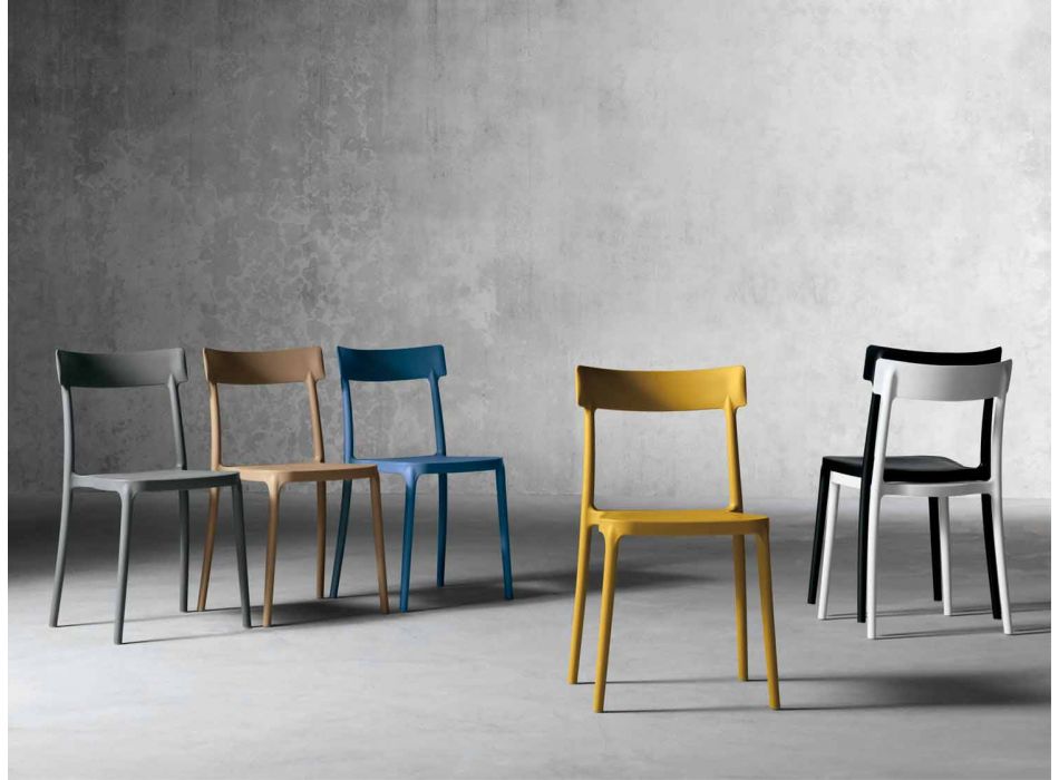 Peia made in Italy cadeira de design exterior / interior em polipropileno Viadurini