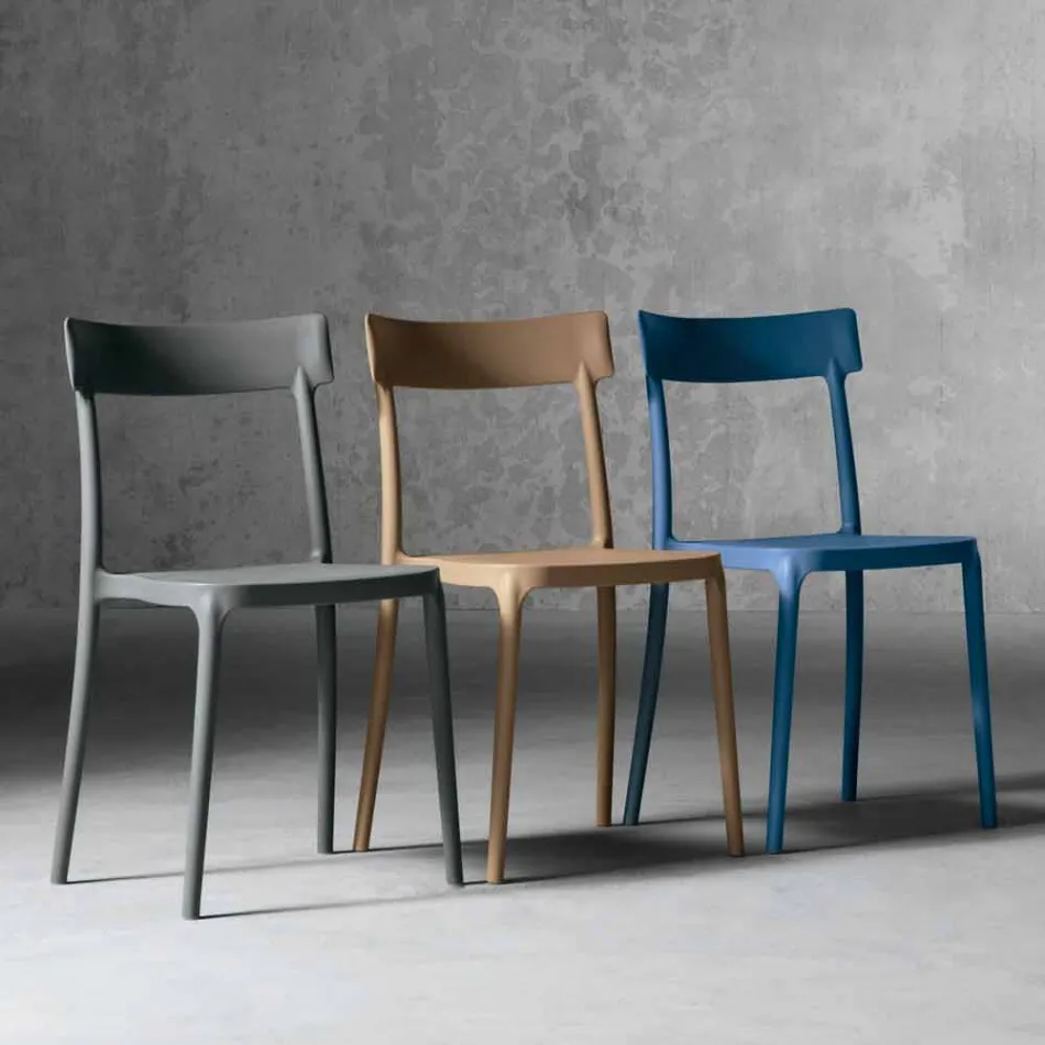 Peia made in Italy cadeira de design exterior / interior em polipropileno Viadurini