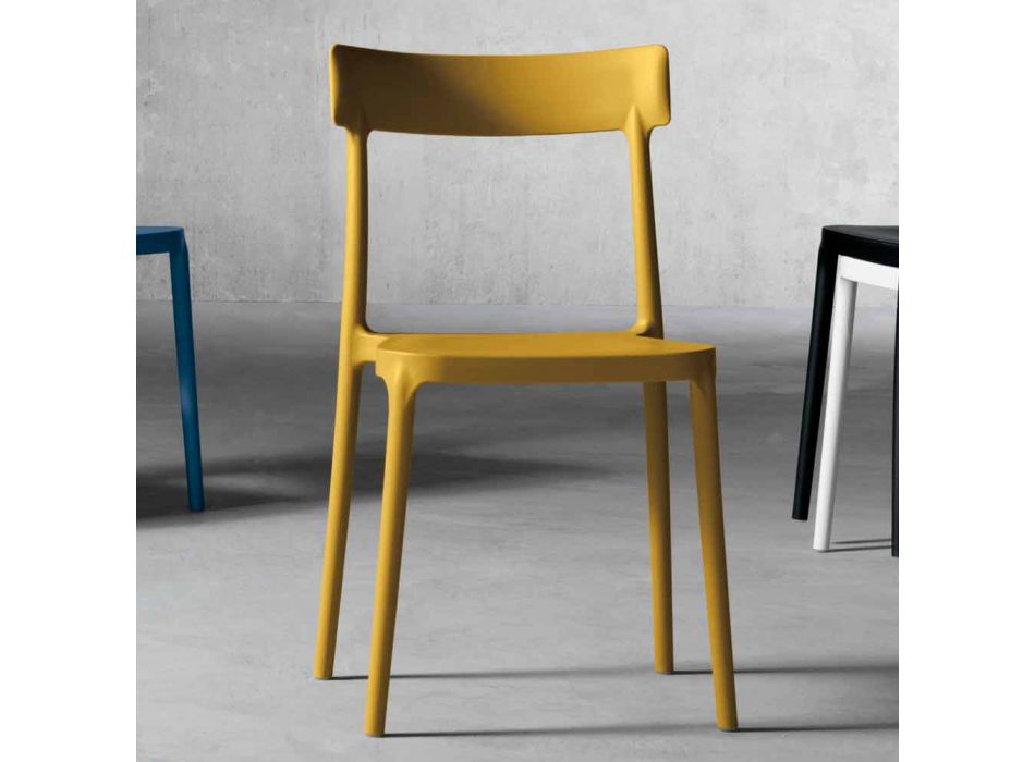 Peia made in Italy cadeira de design exterior / interior em polipropileno Viadurini