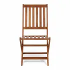 Cadeira dobrável ao ar livre em madeira de acácia, 2 peças - Grima Viadurini