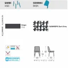 Varaschin Emma cadeira ao ar livre em tecido e design de alumínio Viadurini