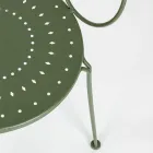 Cadeira de jardim com braços Shabby Chic Design em aço - Encantamento Viadurini