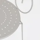 Cadeira de jardim com braços Shabby Chic Design em aço - Encantamento Viadurini