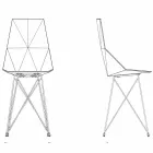 Cadeira de jardim design Vondom Faz em polipropileno e aço inox Viadurini