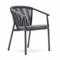 Cadeira de jardim empilhável em tecido técnico e de alumínio - Smart By Varaschin